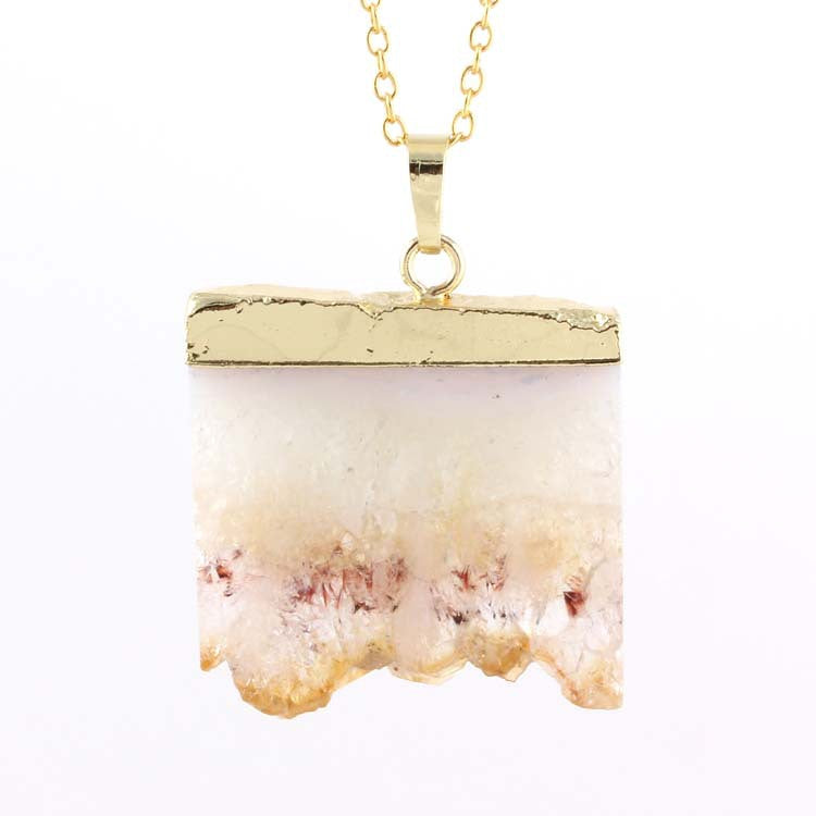 Natural Amethyst Citrine Stalactite Crystal Quartz