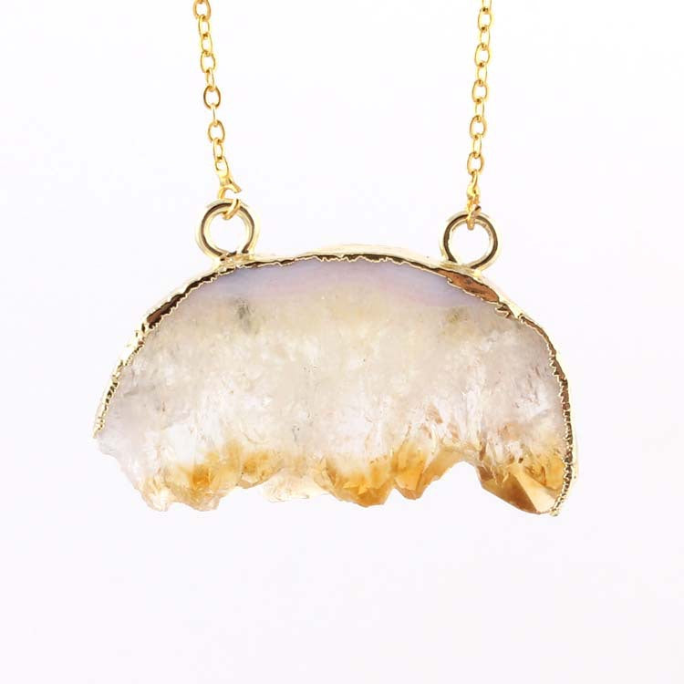 Natural Amethyst Citrine Stalactite Crystal Quartz