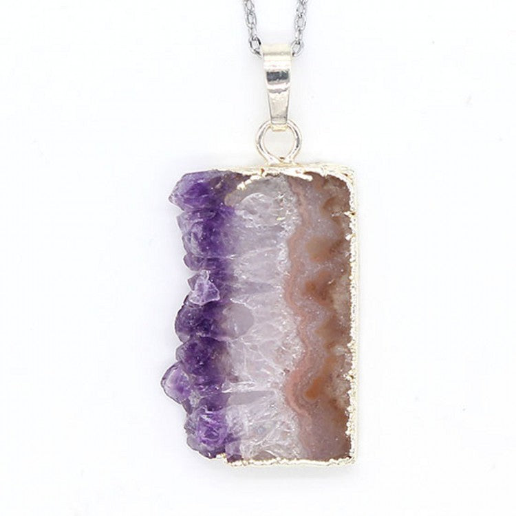 Natural Amethyst Citrine Stalactite Crystal Quartz