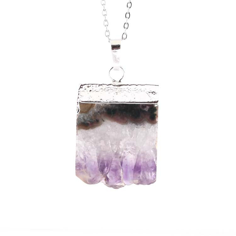 Natural Amethyst Citrine Stalactite Crystal Quartz