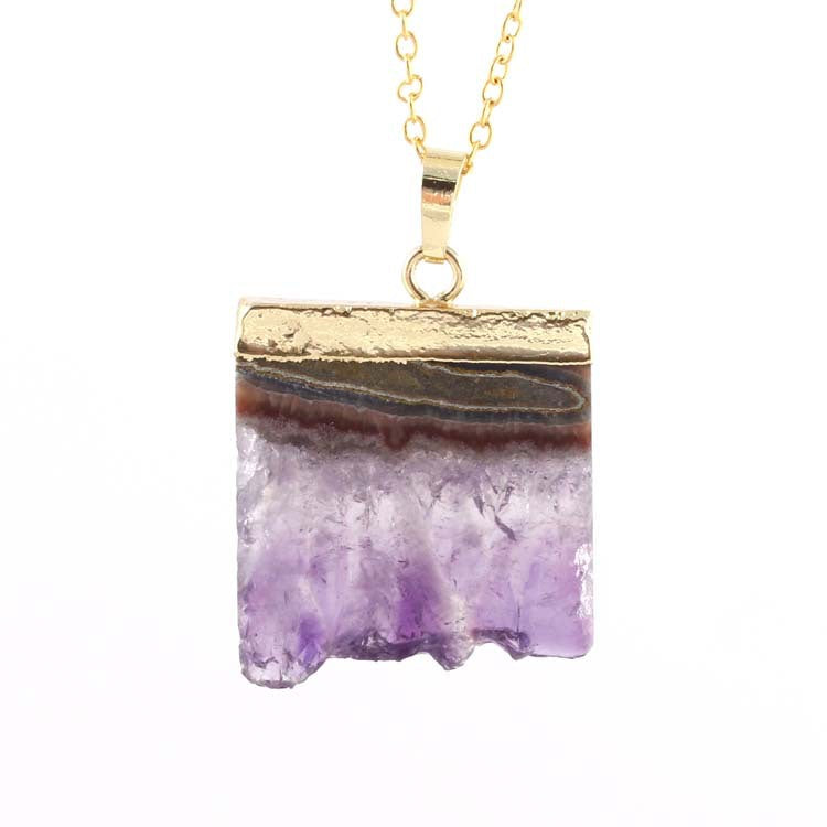 Natural Amethyst Citrine Stalactite Crystal Quartz