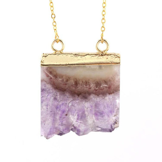 Natural Amethyst Citrine Stalactite Crystal Quartz