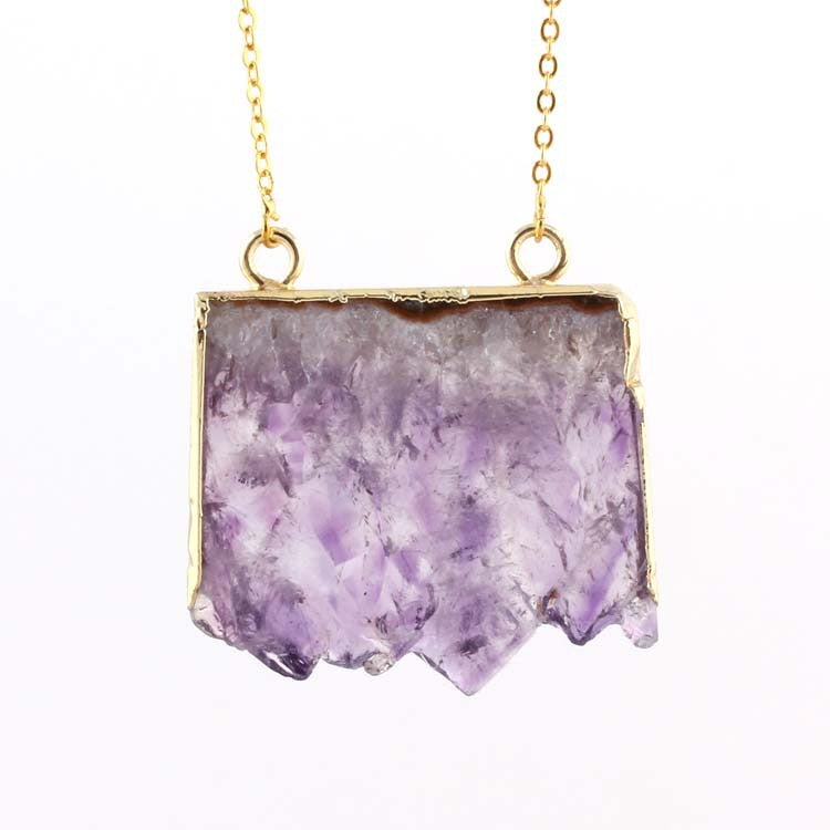 Natural Amethyst Citrine Stalactite Crystal Quartz