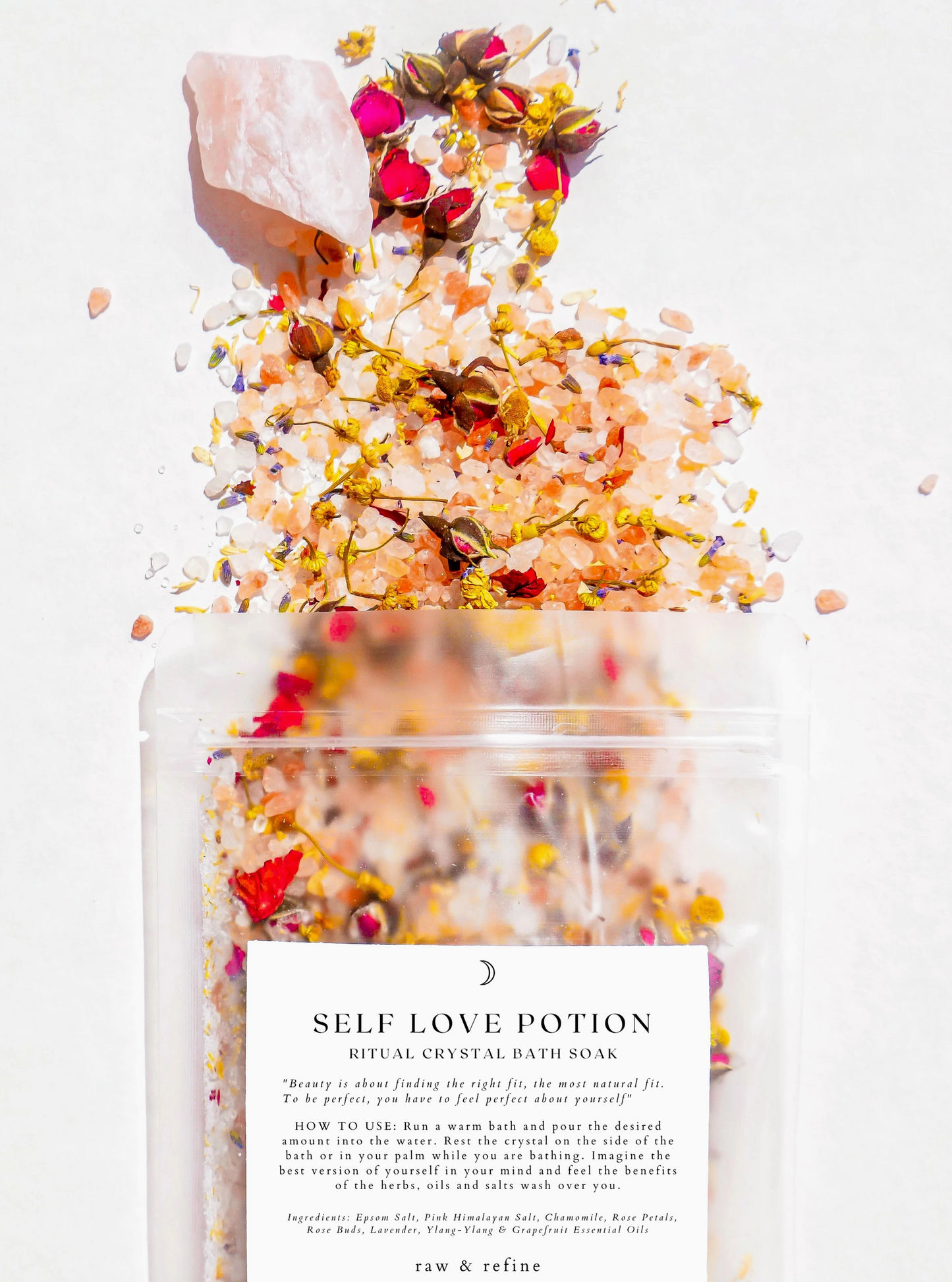 Self Love Potion | Crystal Bath Soak - Ritual Bath Salts