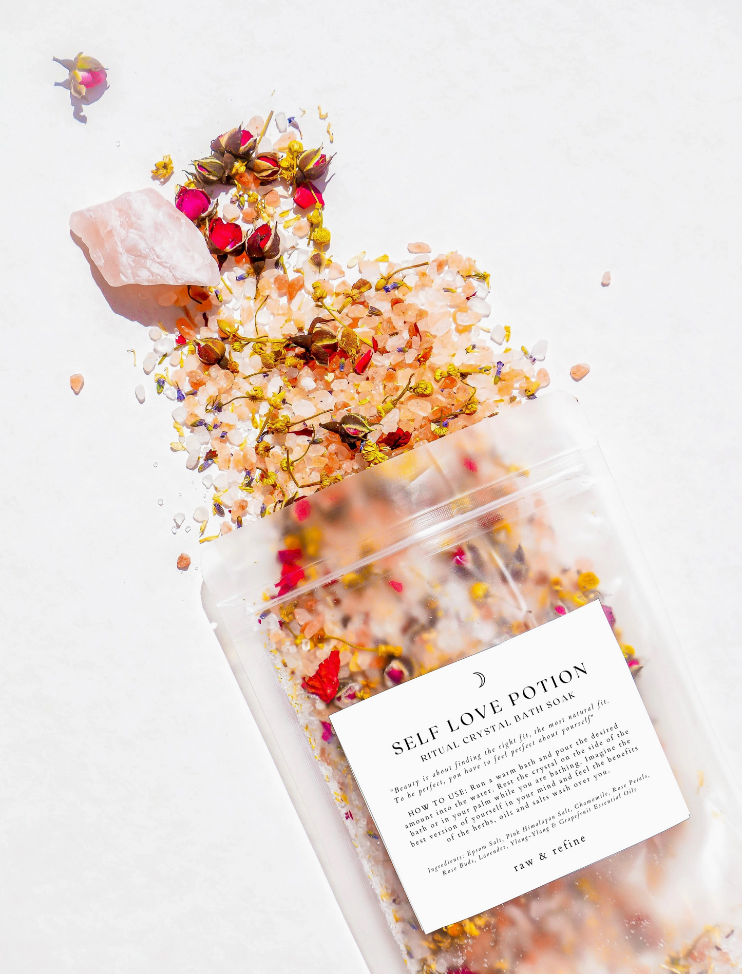 Self Love Potion | Crystal Bath Soak - Ritual Bath Salts