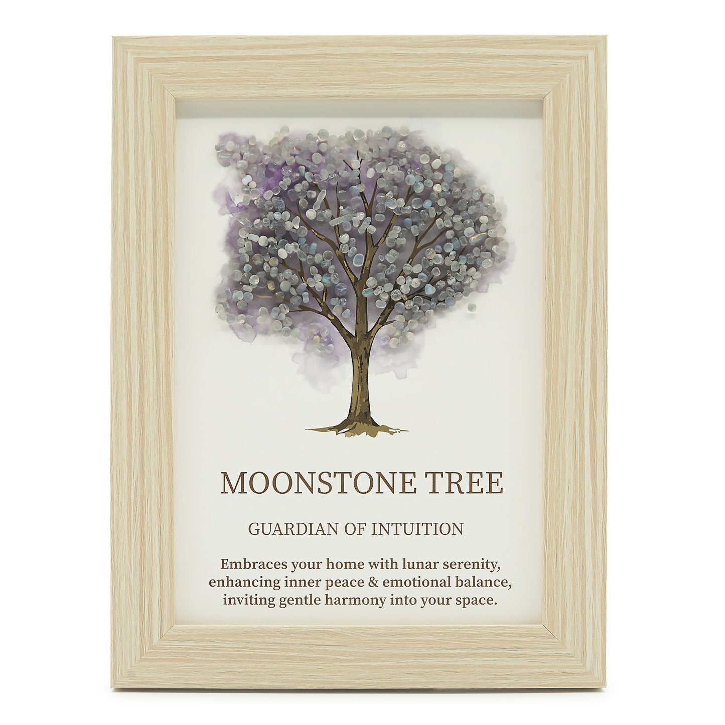 Gemstone Picture - Tree of Life - Moonstone  (20x14.7x1cm)
