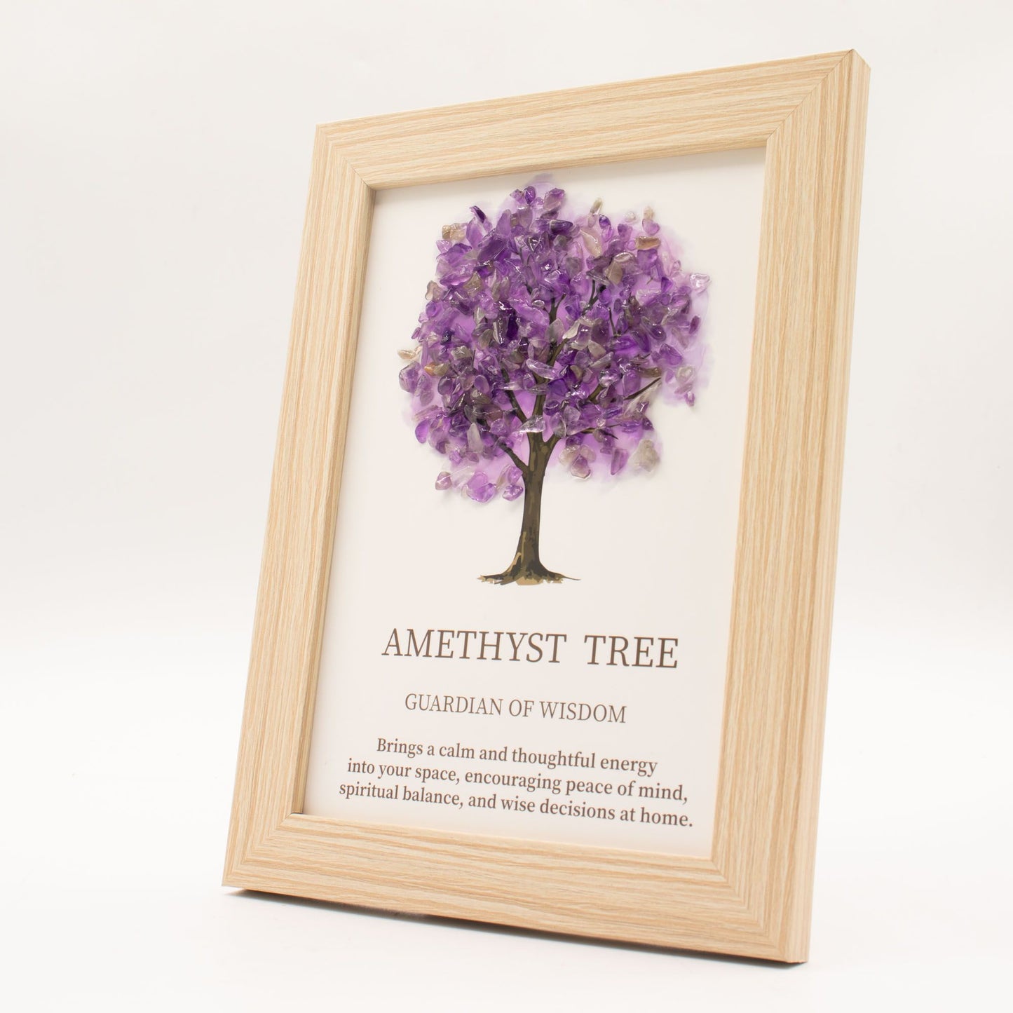 Gemstone Picture - Tree of Life - Amethyst (20x14.7x1cm)