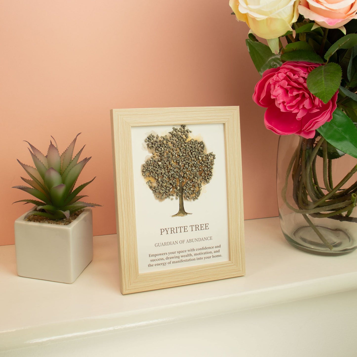 Gemstone Picture - Tree of Life - Pyrite (20x14.7x1cm)