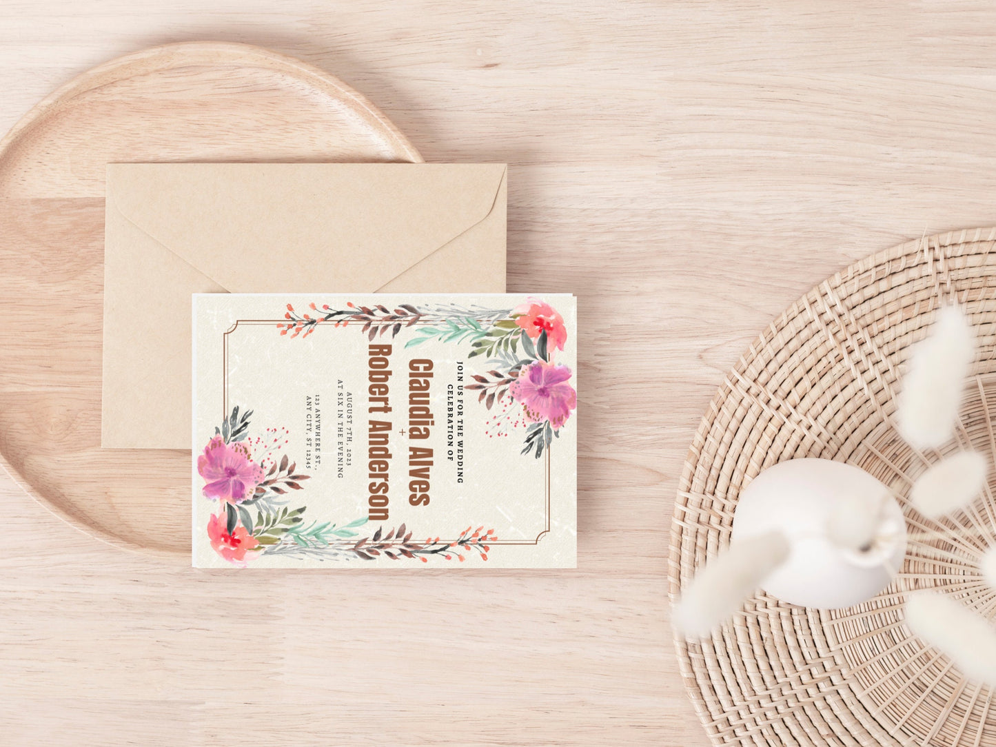 personalize wedding card - Wedding card - wedding invitation card - digital product - editable wedding invitation card