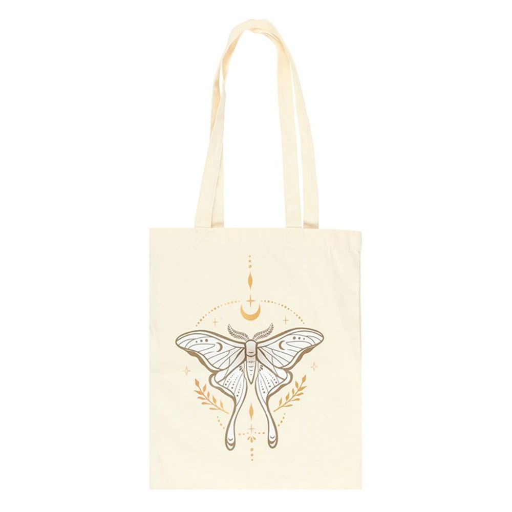 Light Luna Moth Polycotton Tote Bag