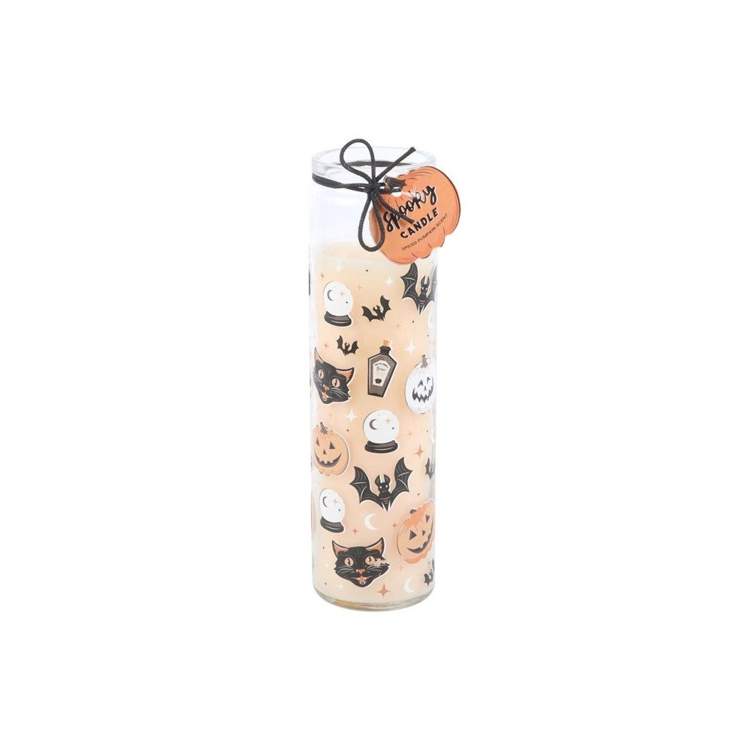 Spooky Spiced Pumpkin Tube Candle