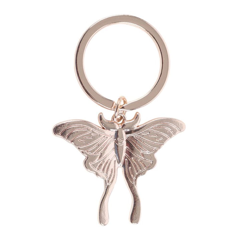 Light Luna Moth Keyring