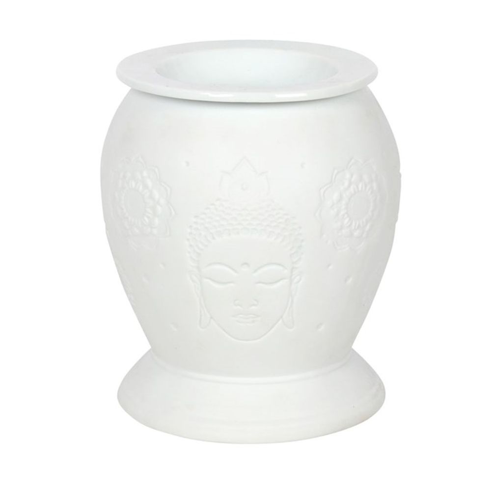 White Ceramic Buddha Electric Oil Burner