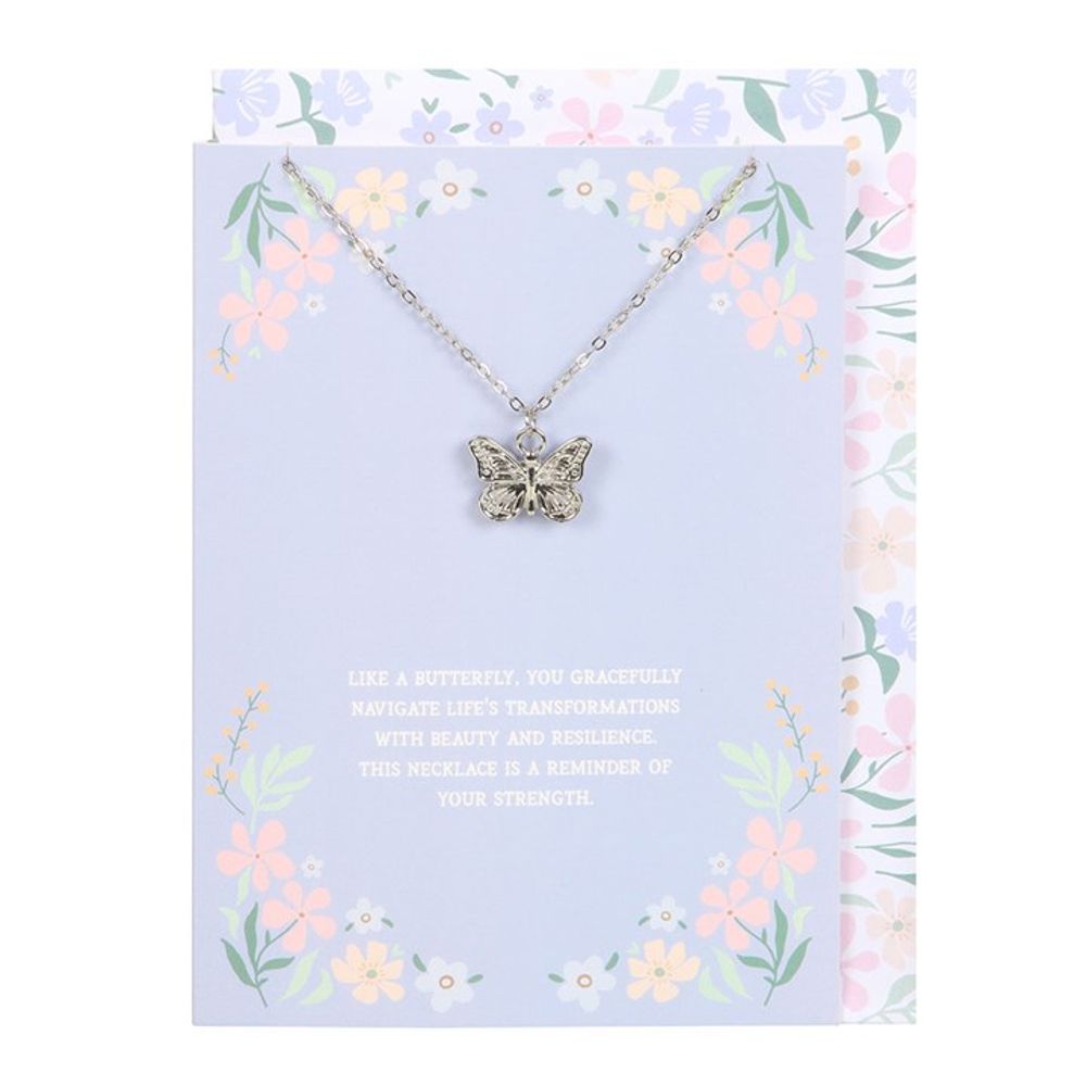 Butterfly Necklace on Greeting Card