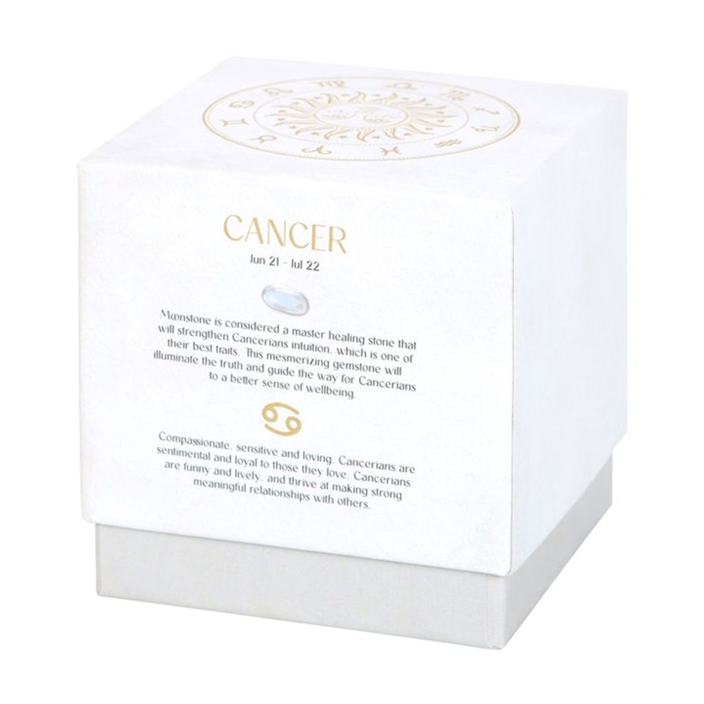 Cancer Orange & Chamomile Gemstone Zodiac Candle