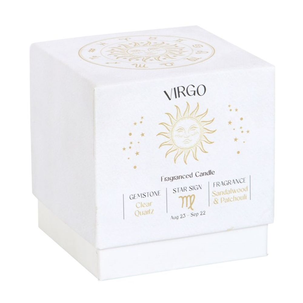 Virgo Sandalwood & Patchouli Gemstone Zodiac Candle